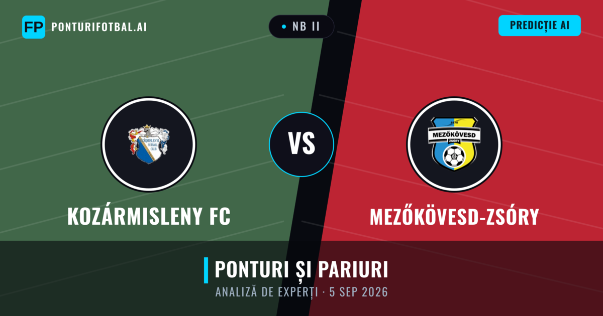 Kozármisleny FC vs Mezőkövesd-Zsóry — pronostic și avancronică meci