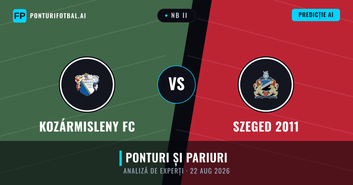 Kozármisleny FC vs Szeged 2011 — pronostic și avancronică meci