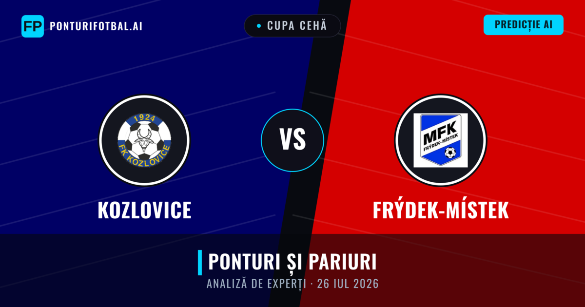 Kozlovice vs Frýdek-Místek — pronostic și avancronică meci