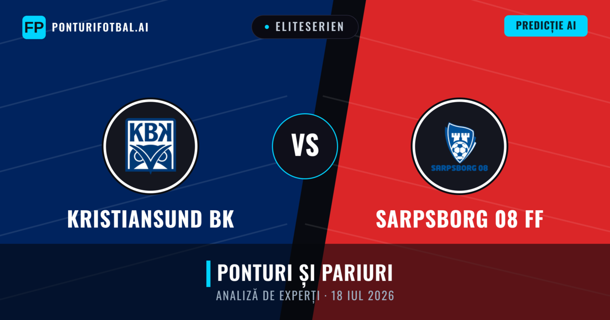 Kristiansund BK vs Sarpsborg 08 FF — pronostic și avancronică meci