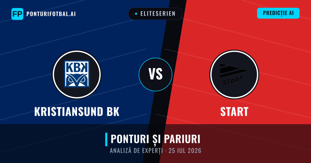 Kristiansund BK vs Start — pronostic și avancronică meci