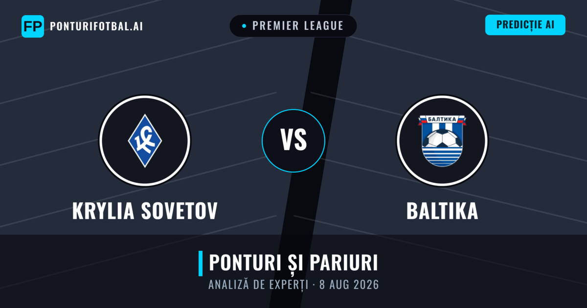 Krylia Sovetov vs Baltika — pronostic și avancronică meci