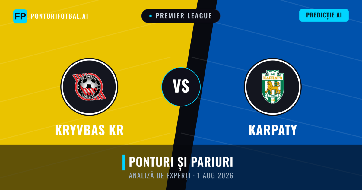 Kryvbas KR vs Karpaty — pronostic și avancronică meci