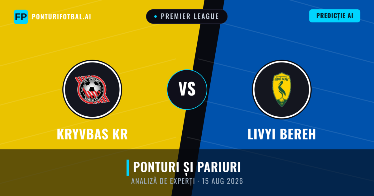 Kryvbas KR vs Livyi Bereh — pronostic și avancronică meci