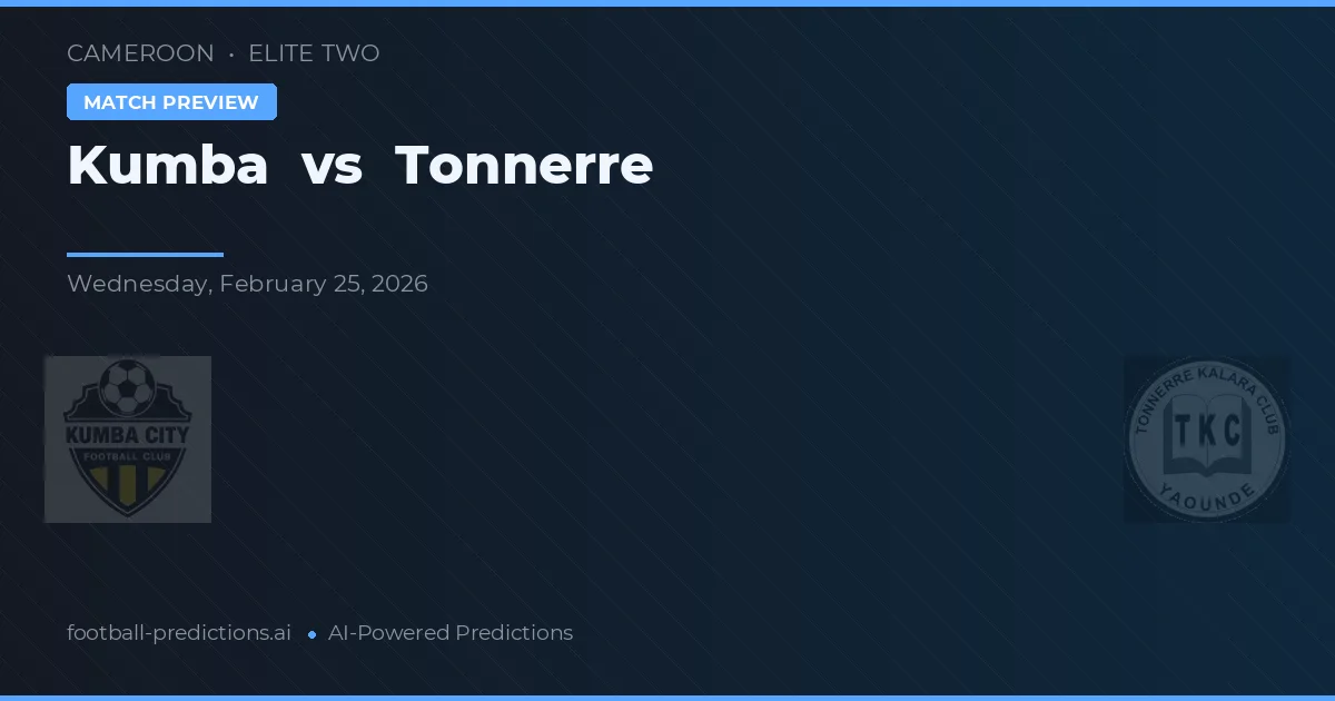 Kumba vs Tonnerre — pronostic și avancronică meci