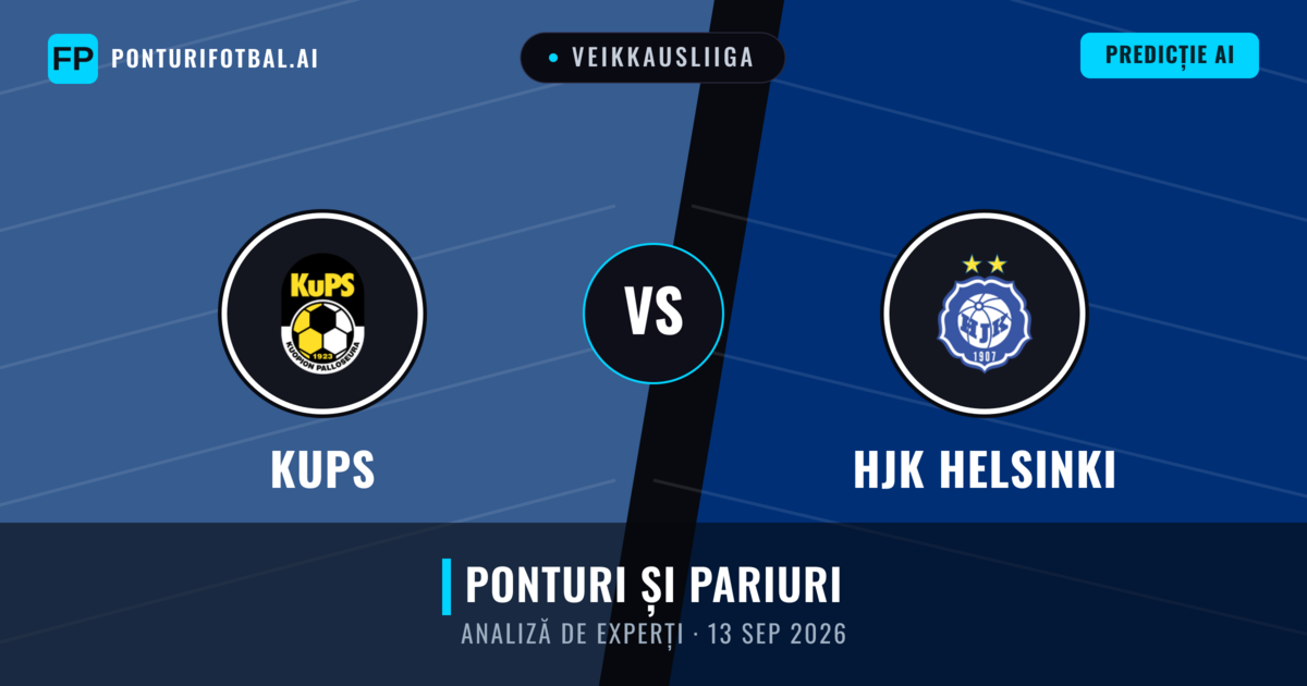 KuPS vs HJK Helsinki — pronostic și avancronică meci