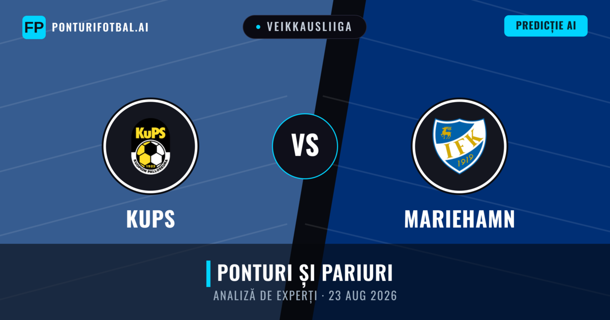 KuPS vs Mariehamn — pronostic și avancronică meci
