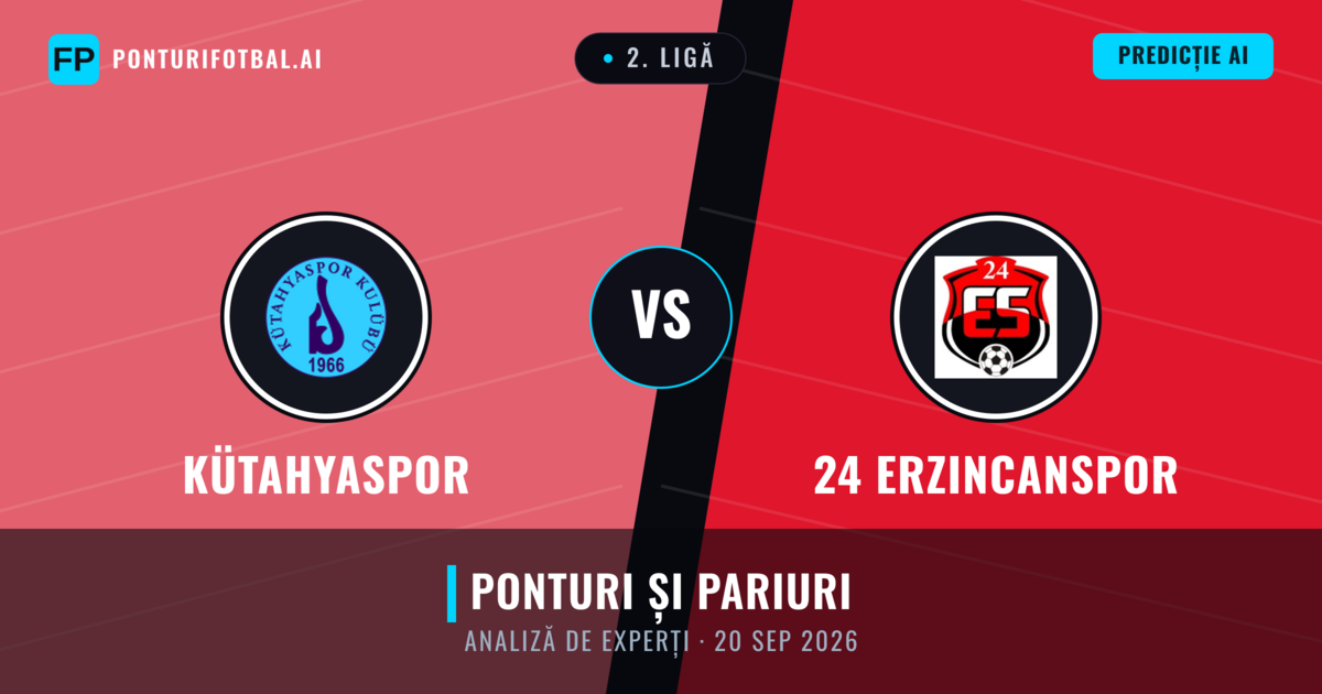 Kütahyaspor vs 24 Erzincanspor — pronostic și avancronică meci