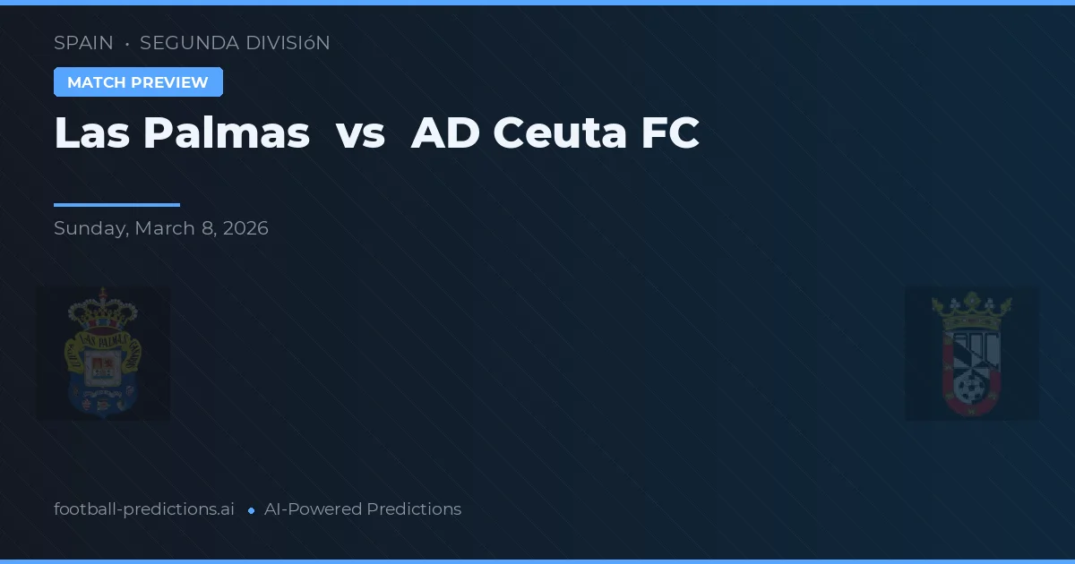 Las Palmas vs Ceuta FC — pronostic și avancronică meci