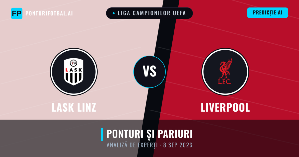 LASK Linz vs Liverpool — pronostic și avancronică meci