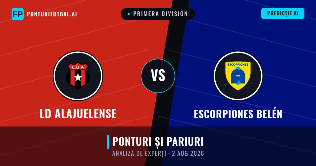 LD Alajuelense vs Escorpiones Belén — pronostic și avancronică meci