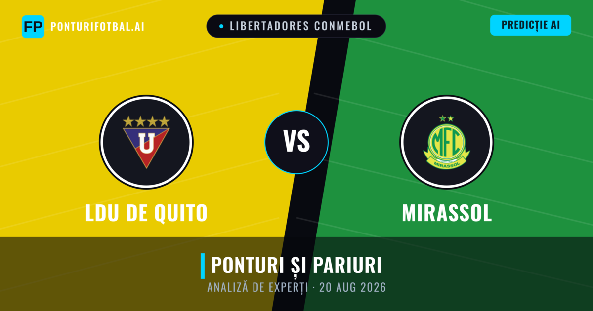 LDU de Quito vs Mirassol — pronostic și avancronică meci