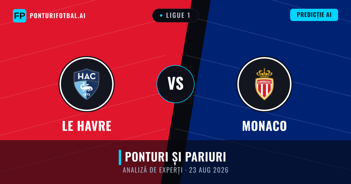 Le Havre vs Monaco — pronostic și avancronică meci