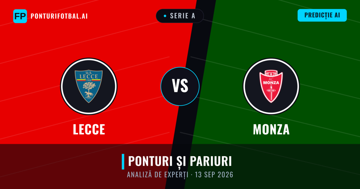 Lecce vs Monza — pronostic și avancronică meci