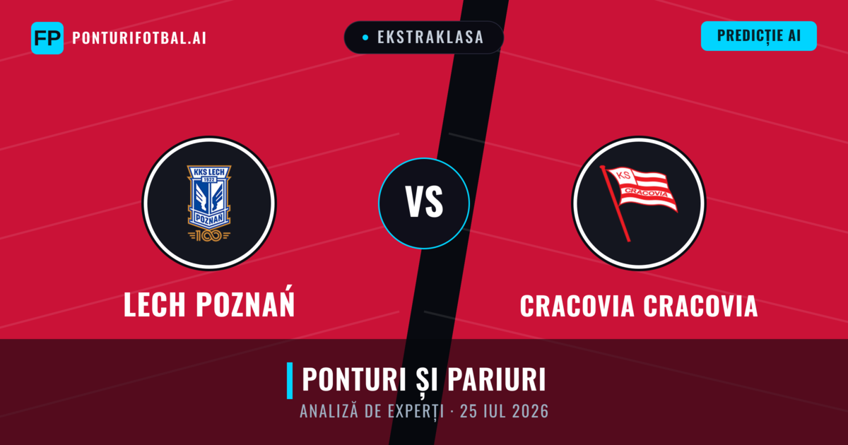 Lech Poznań vs Cracovia Cracovia — pronostic și avancronică meci