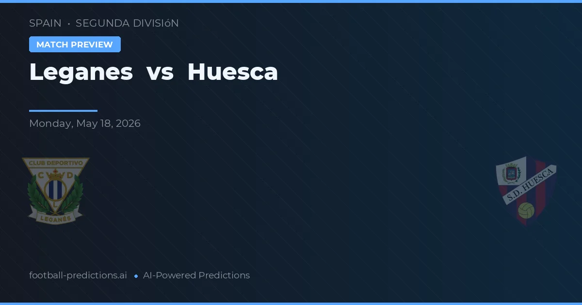 Leganés vs Huesca — pronostic și avancronică meci