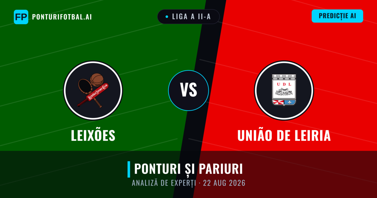 Leixões vs União de Leiria — pronostic și avancronică meci