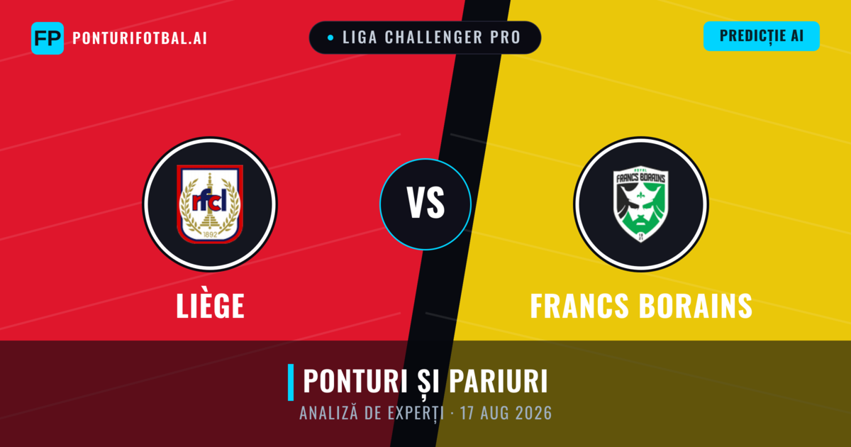 Liège vs Francs Borains — pronostic și avancronică meci