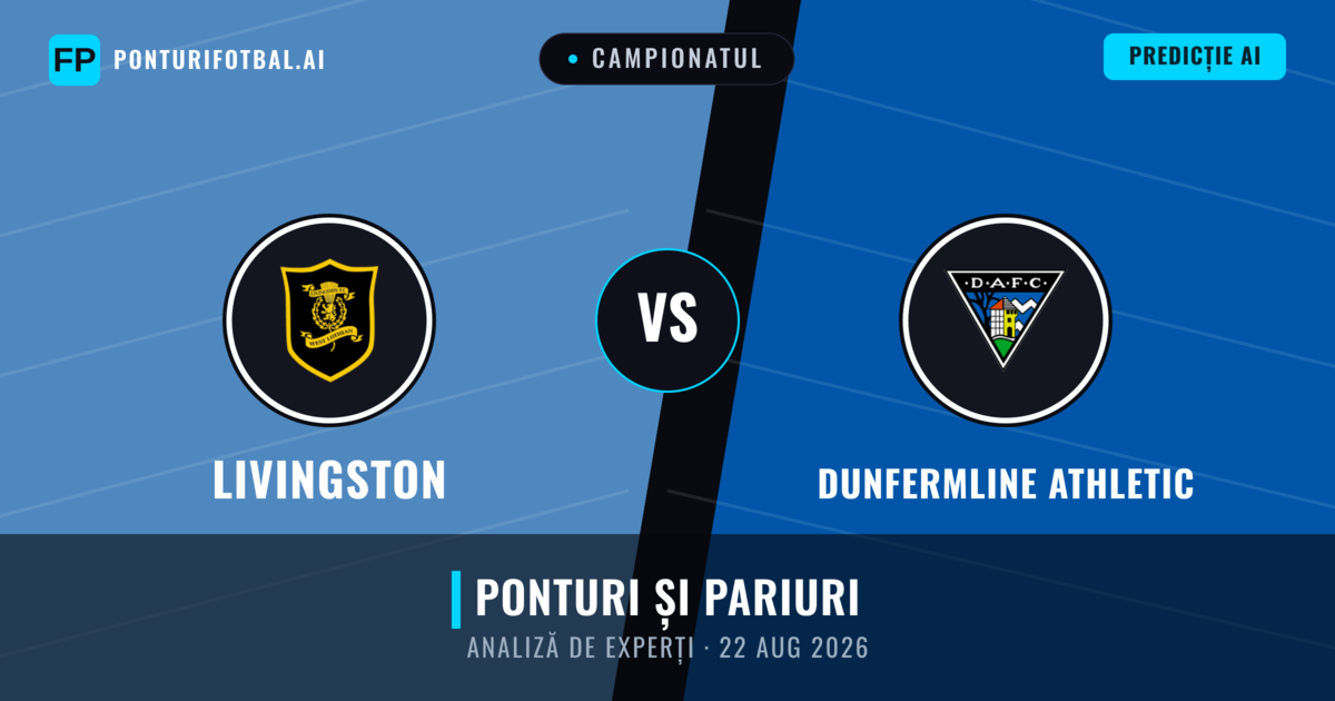 Livingston vs Dunfermline Athletic — pronostic și avancronică meci