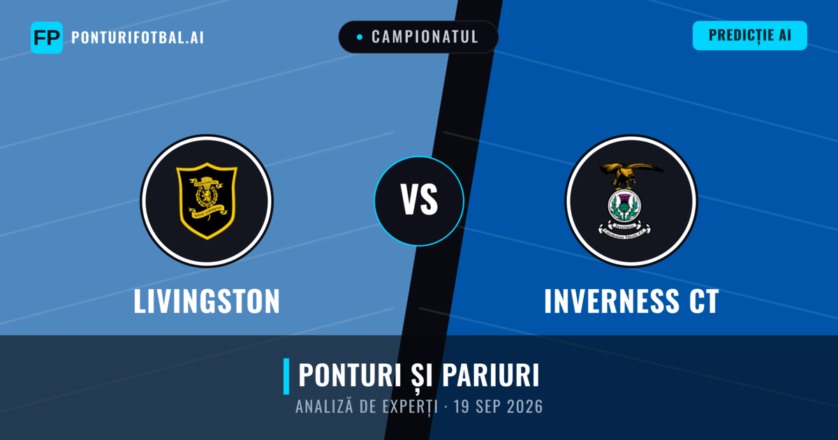 Livingston vs Inverness CT — pronostic și avancronică meci