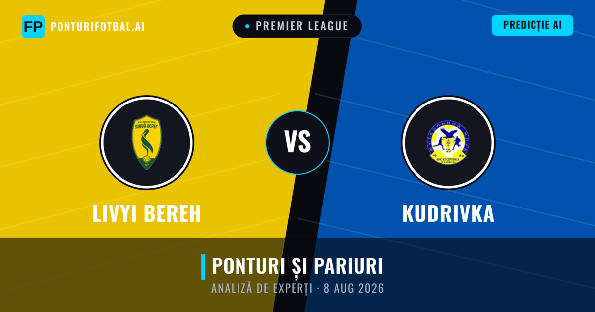 Livyi Bereh vs Kudrivka — pronostic și avancronică meci