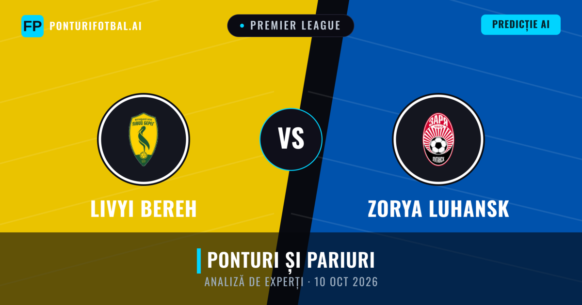 Livyi Bereh vs Zorya Luhansk — pronostic și avancronică meci