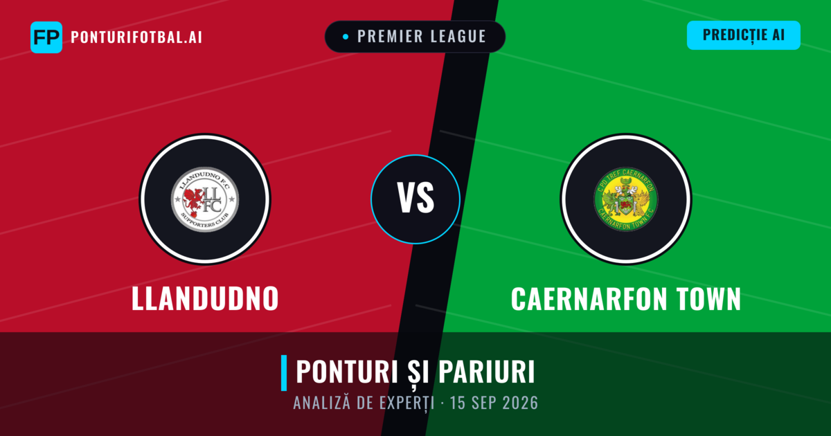 Llandudno vs Caernarfon Town — pronostic și avancronică meci