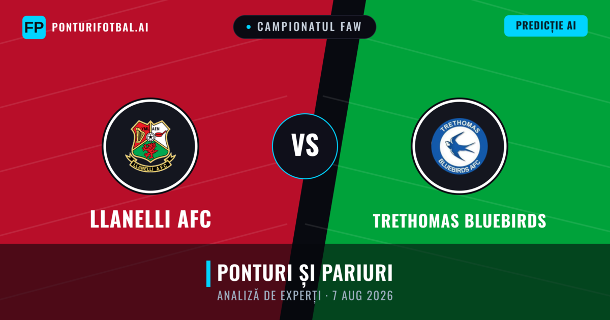 llanelli AFC vs Trethomas Bluebirds — pronostic și avancronică meci