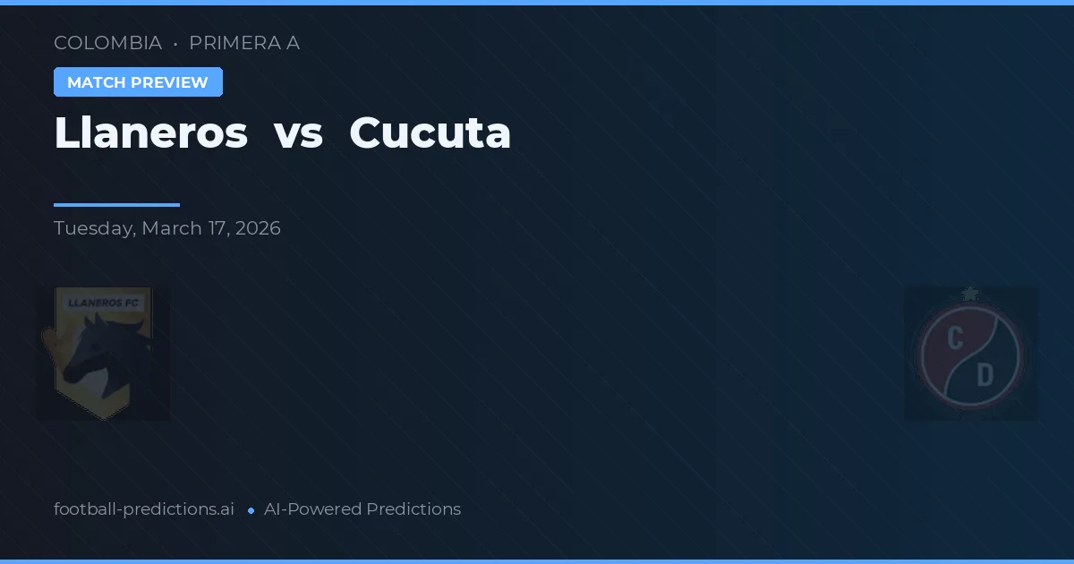 Llaneros vs Cúcuta — pronostic și avancronică meci