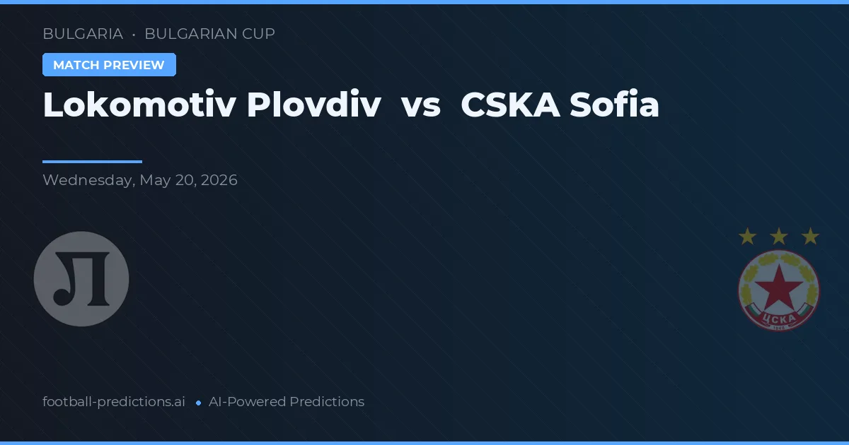 Lokomotiv Plovdiv vs CSKA Sofia — pronostic și avancronică meci