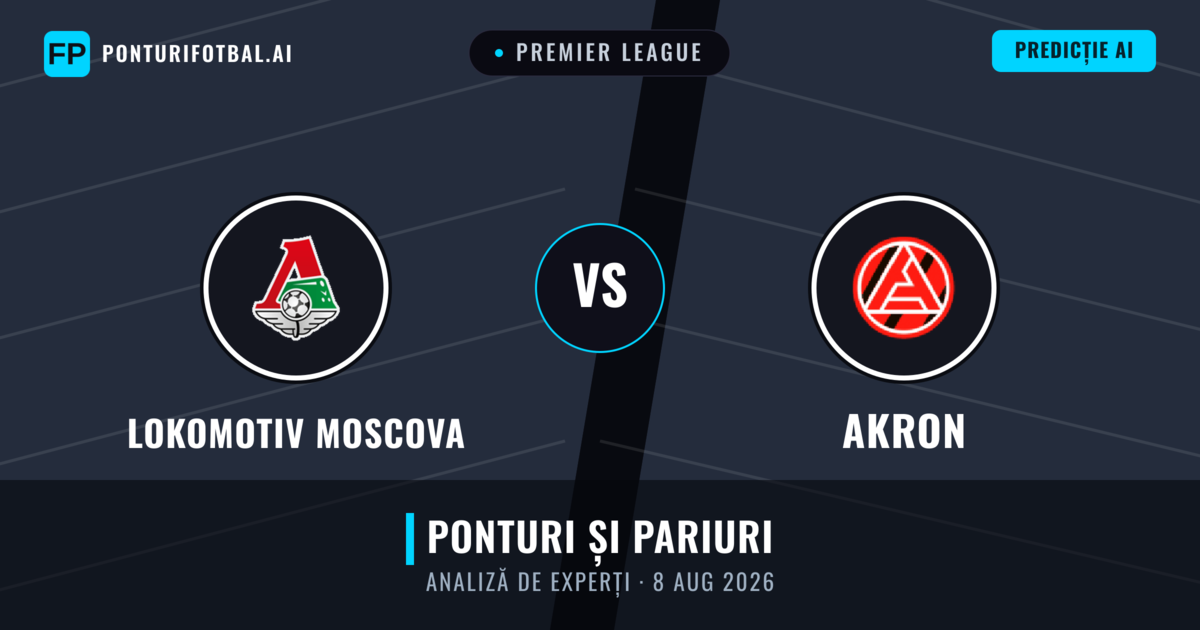 Lokomotiv Moscova vs Akron — pronostic și avancronică meci