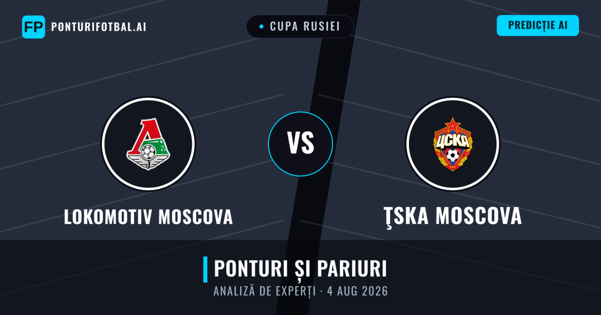 Lokomotiv Moscova vs ŢSKA Moscova — pronostic și avancronică meci