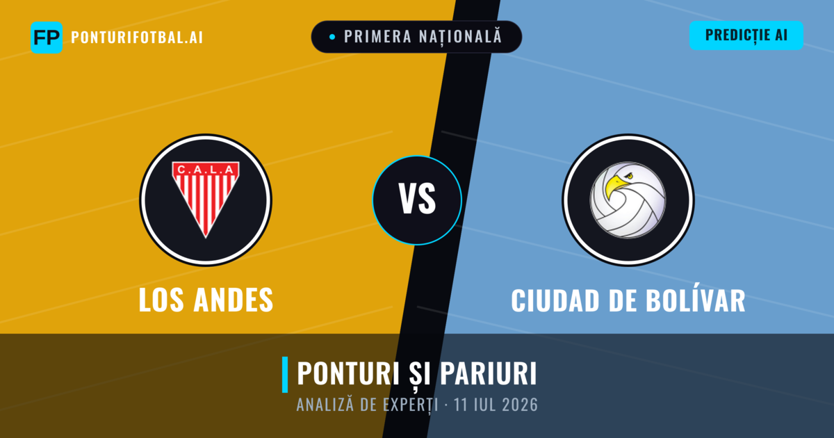 Los Andes vs Ciudad de Bolívar — pronostic și avancronică meci