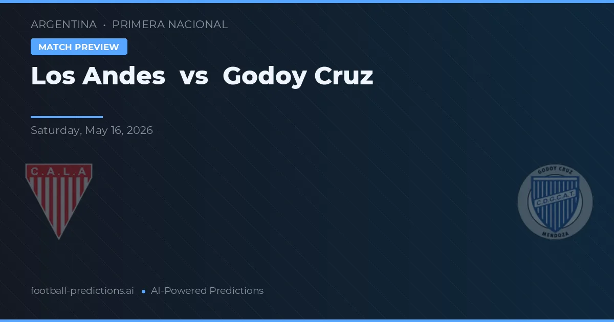 Los Andes vs Godoy Cruz — pronostic și avancronică meci