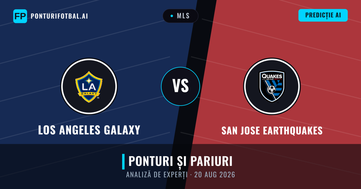 Los Angeles Galaxy vs San Jose Earthquakes — pronostic și avancronică meci