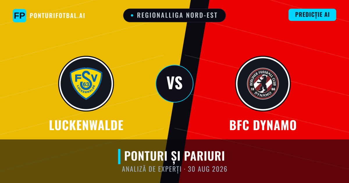 Luckenwalde vs BFC Dynamo — pronostic și avancronică meci