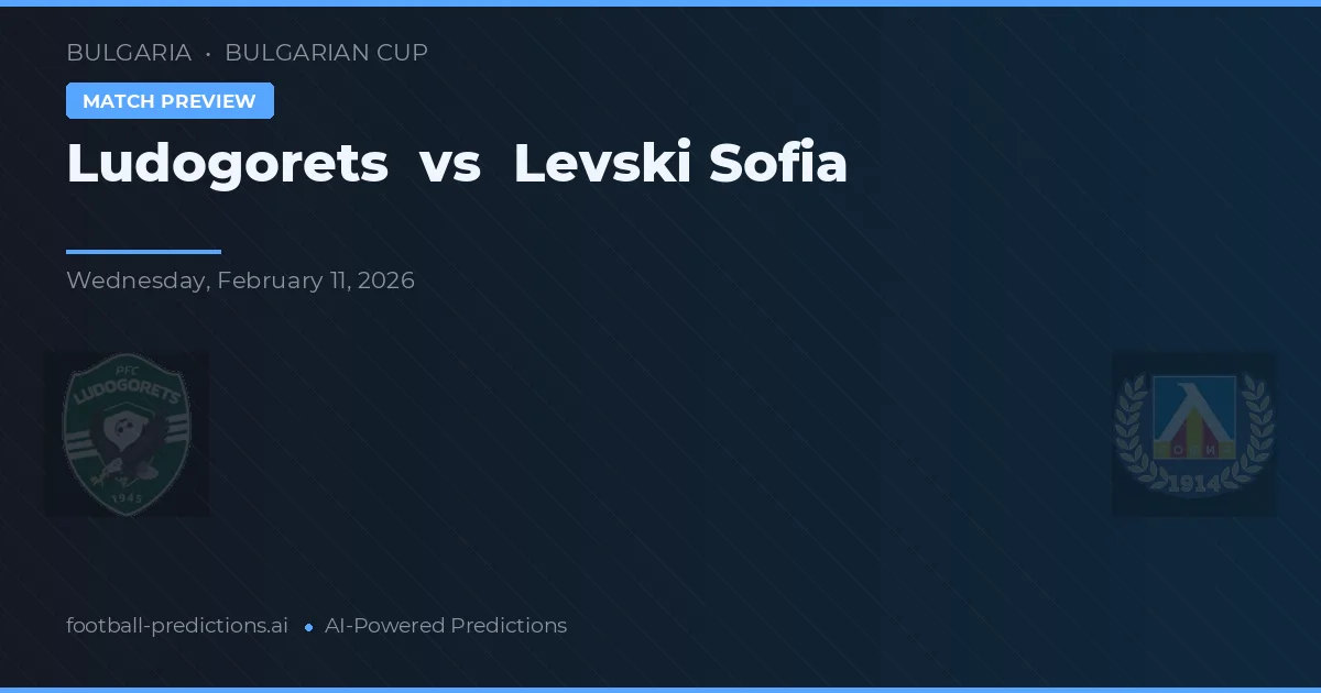 Ludogoreț vs Levski Sofia — pronostic și avancronică meci