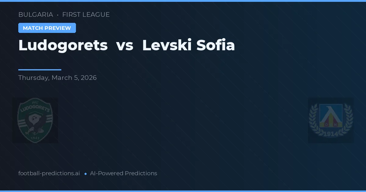 Ludogoreț vs Levski Sofia — pronostic și avancronică meci