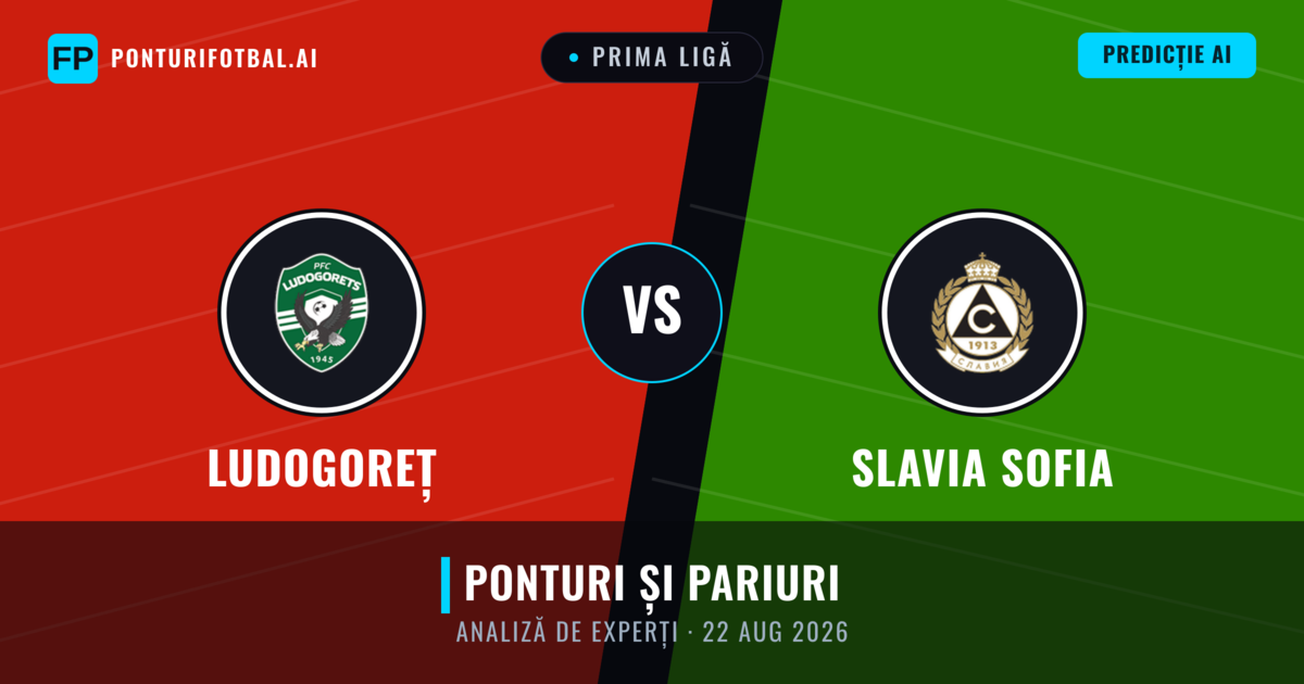Ludogoreț vs Slavia Sofia — pronostic și avancronică meci