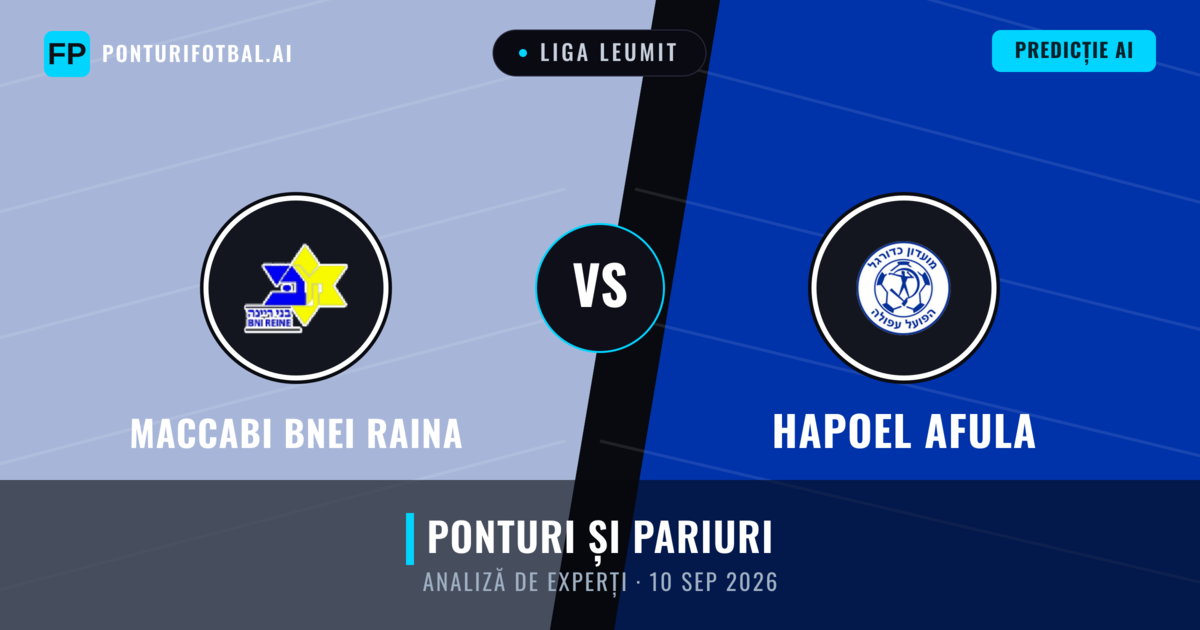 Maccabi Bnei Raina vs Hapoel Afula — pronostic și avancronică meci