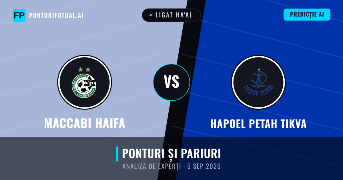 Maccabi Haifa vs Hapoel Petah Tikva — pronostic și avancronică meci