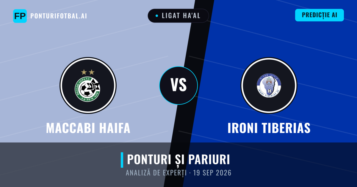 Maccabi Haifa vs Ironi Tiberias — pronostic și avancronică meci
