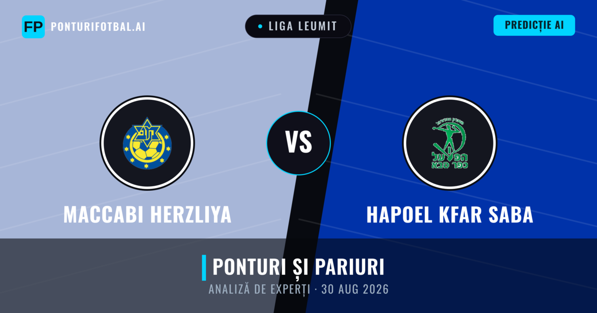 Maccabi Herzliya vs Hapoel Kfar Saba — pronostic și avancronică meci