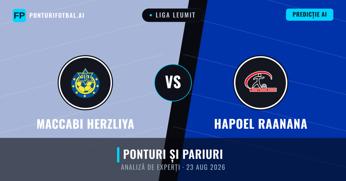 Maccabi Herzliya vs Hapoel Raanana — pronostic și avancronică meci