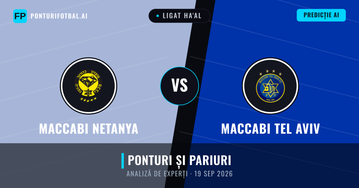 Maccabi Netanya vs Maccabi Tel Aviv — pronostic și avancronică meci