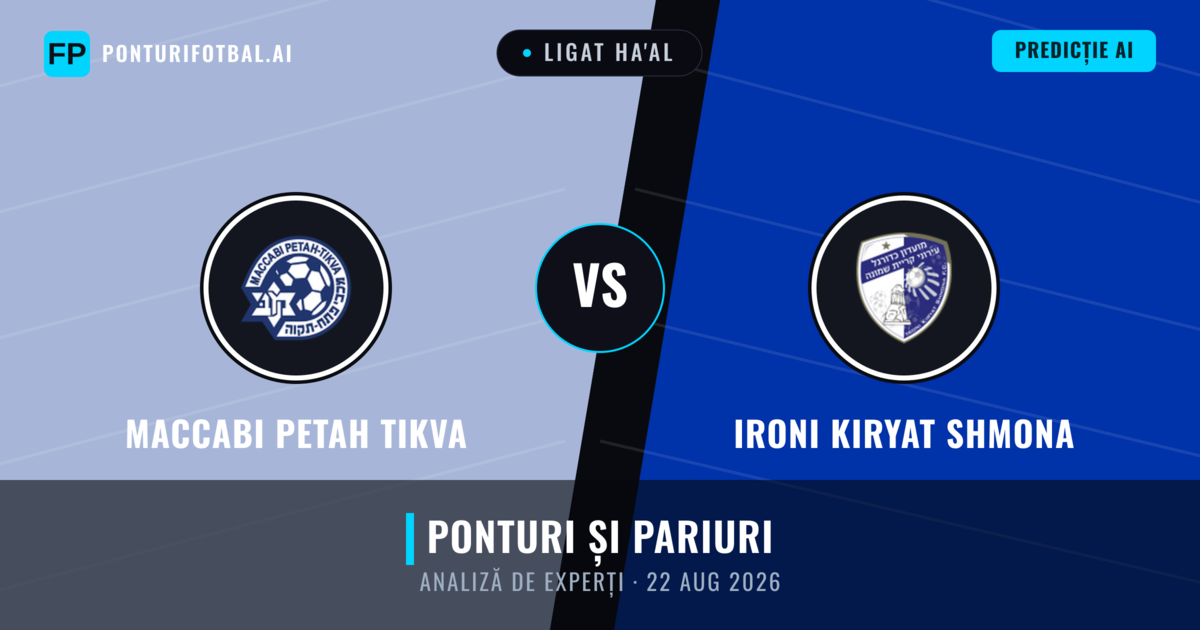 Maccabi Petah Tikva vs Ironi Kiryat Shmona — pronostic și avancronică meci