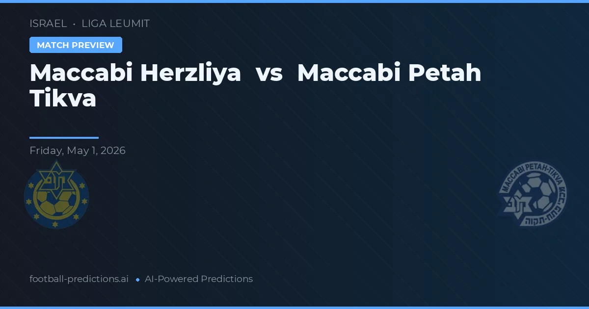 Maccabi Petah Tikva vs Maccabi Herzliya — pronostic și avancronică meci