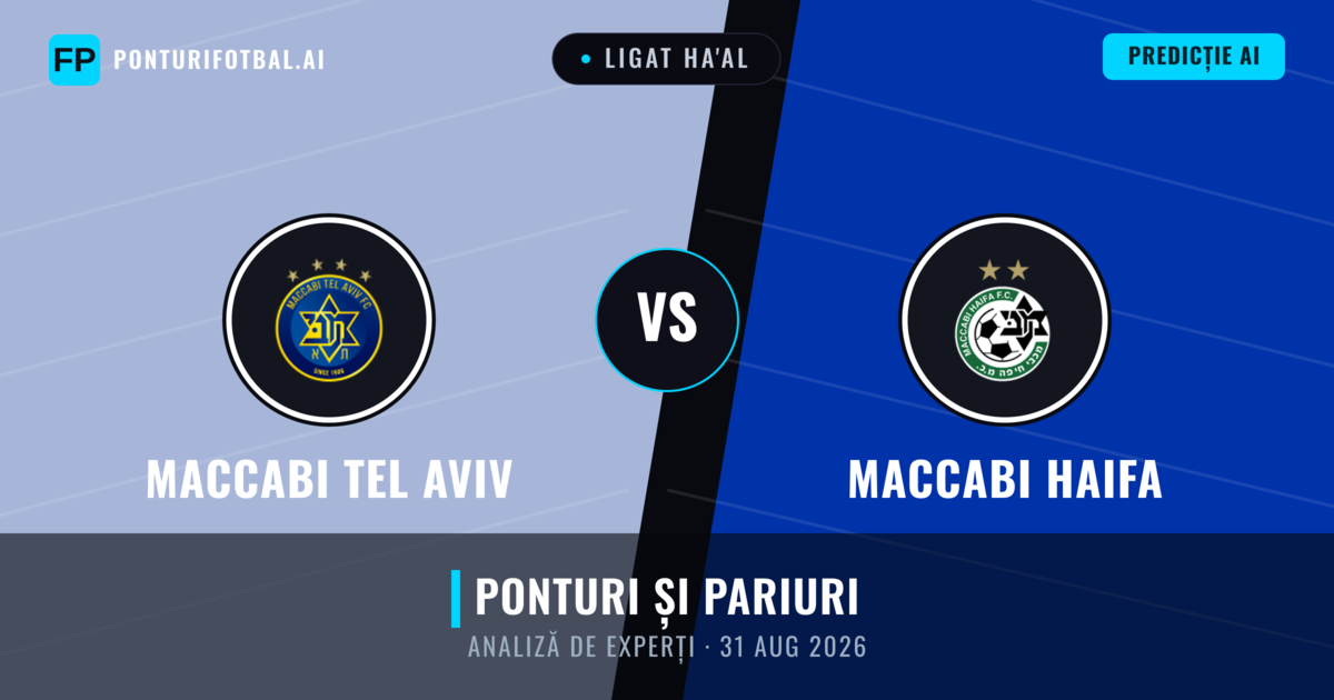 Maccabi Tel Aviv vs Maccabi Haifa — pronostic și avancronică meci