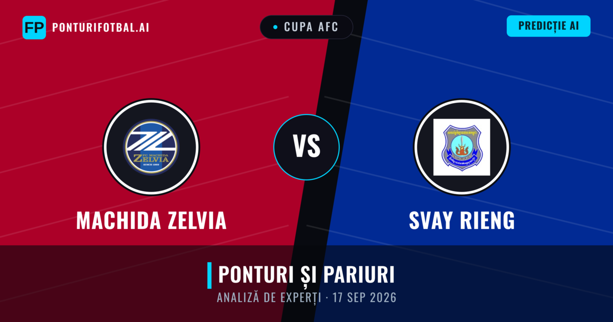 Machida Zelvia vs Svay Rieng — pronostic și avancronică meci