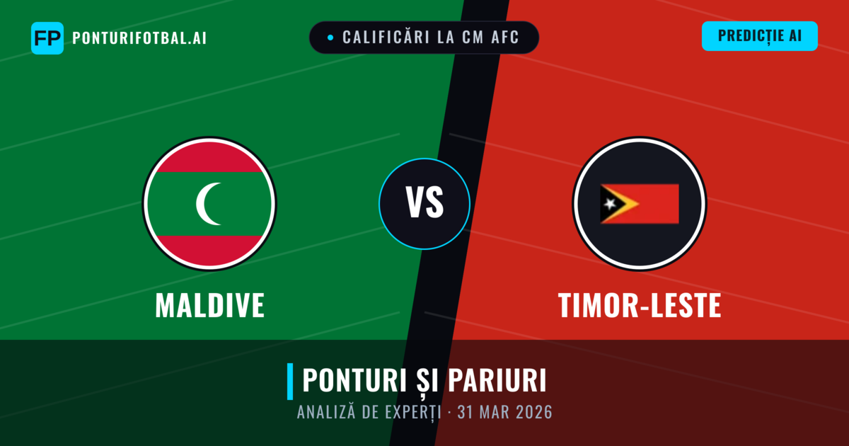 Maldive vs Timor-Leste — pronostic și avancronică meci